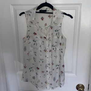 BCX tropical tank top blouse